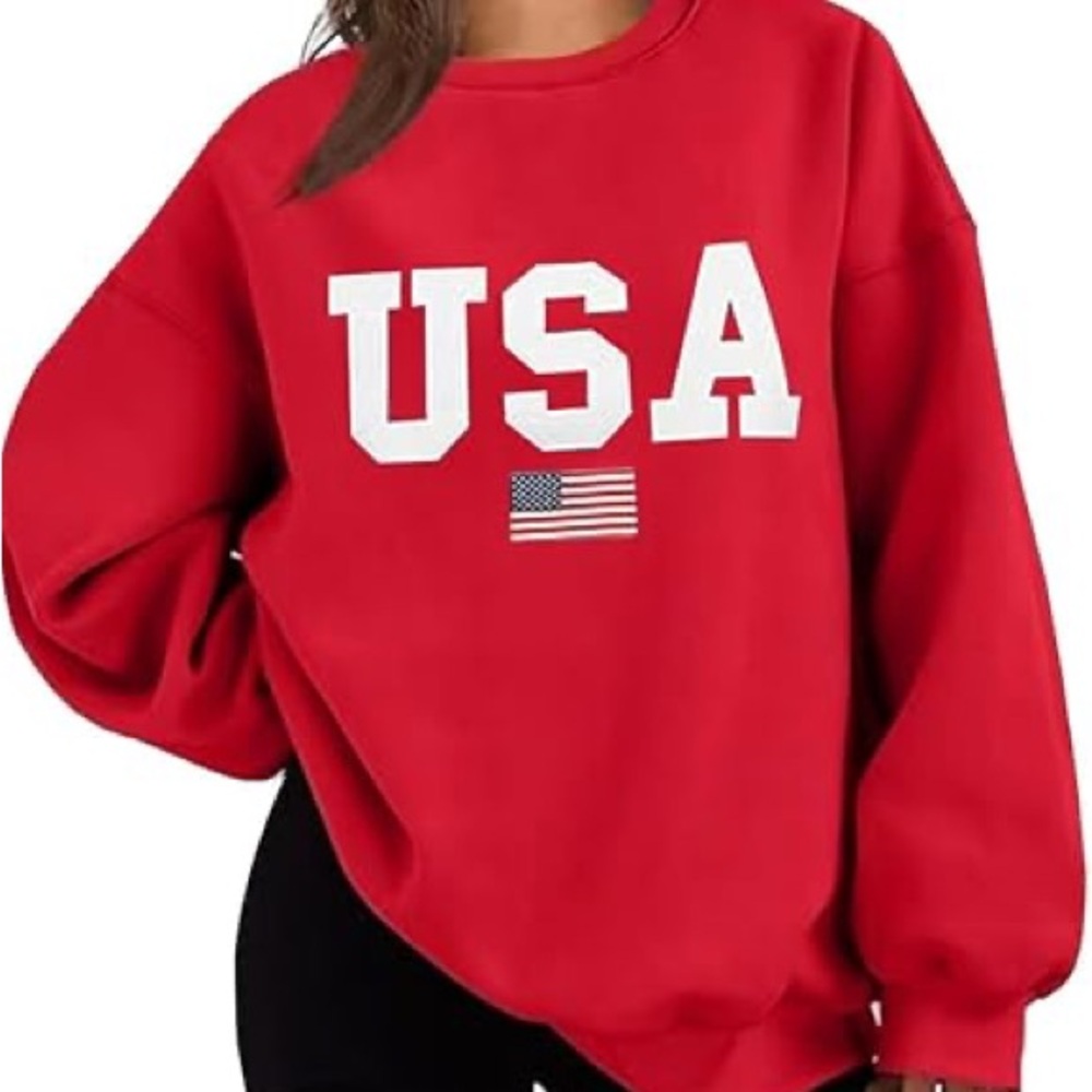 Red USA Sweatshirt